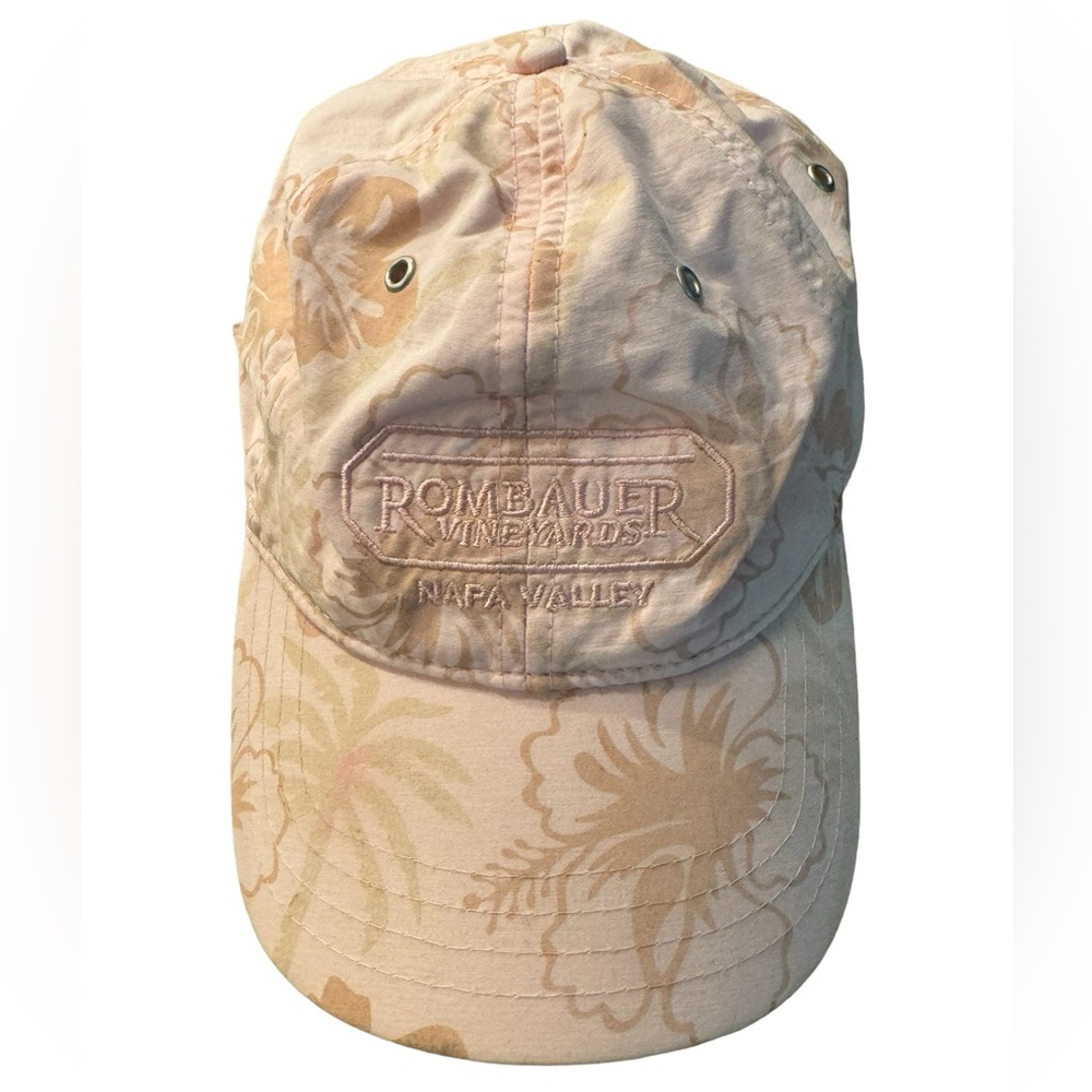 Pink Peach GOLF Rombauer Vineyards NAPA CA Women’s Strap Back Hat